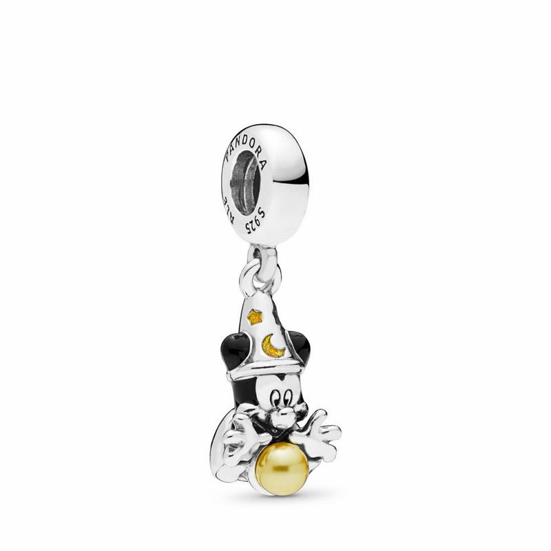 Pandora Disney Sorcerer Mickey Dangle Charm Silver Egypt CA5796823
